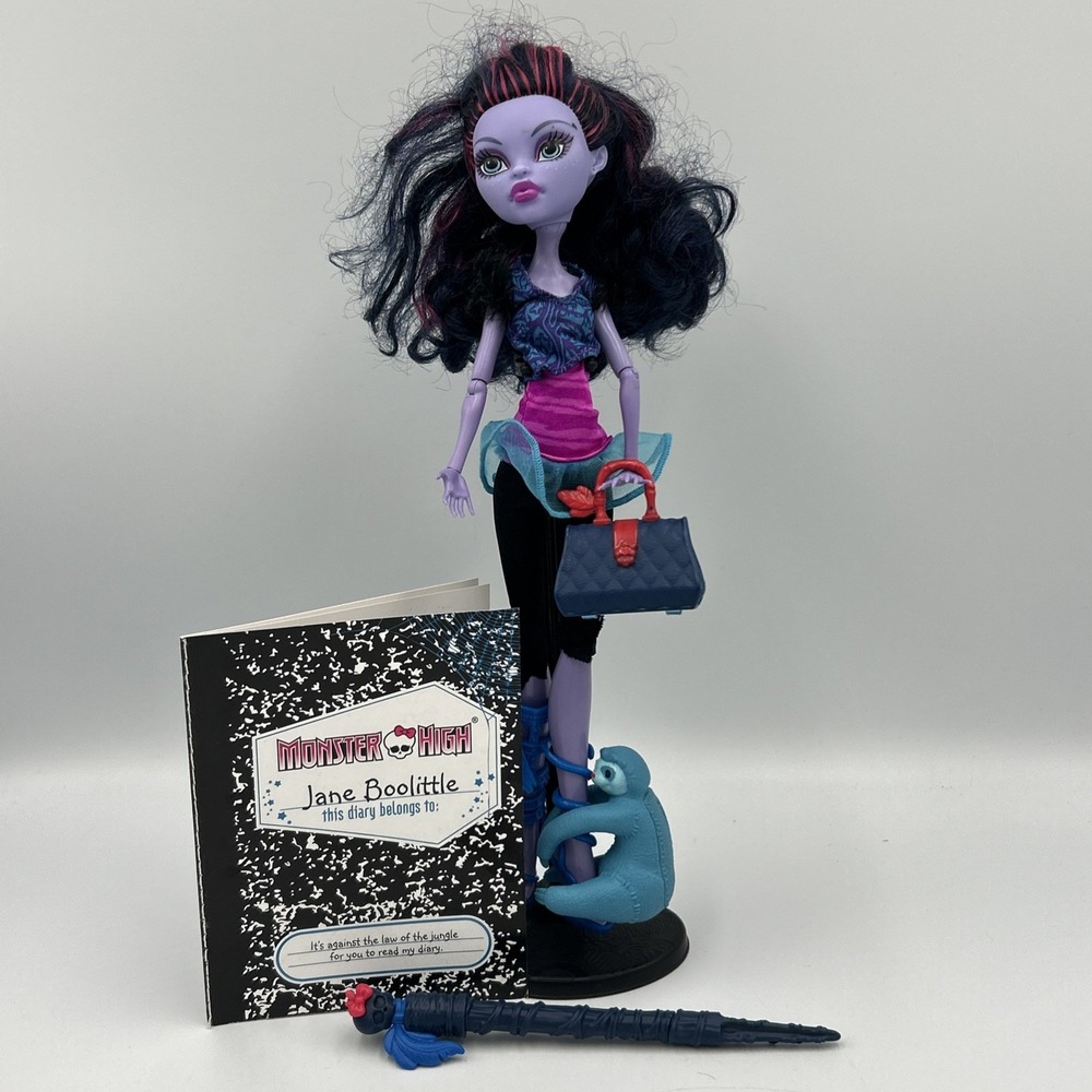 Mattel Monster High Jane Boolittle First Issue G1 Doll Pet & Accessories Diary